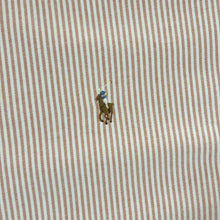 Load image into Gallery viewer, Vintage Ralph Lauren "Blaire" Peach Orange White Striped Short Sleeve Button-Up Shirt
