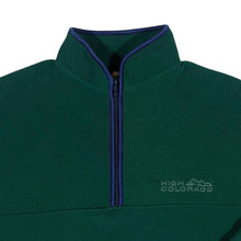 Load image into Gallery viewer, Early 00&#39;s HIGH COLORADO Embroidered Mini Logo Green 1/4 Zip Fleece Sweatshirt
