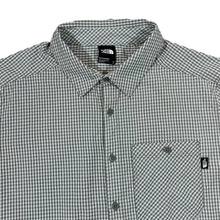 Load image into Gallery viewer, THE NORTH FACE TNF Classic Grey White Check Pocket Tab Short Sleeve Shirt
