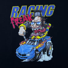 Load image into Gallery viewer, Racing Freak Impulse Wear Gothic Biker Flaming Muscle Car Cartoon Graphic T-Shirt
