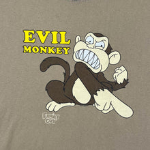 Load image into Gallery viewer, FAMILY GUY &quot;Evil Monkey&quot; Cartoon TV Show Character Spellout Graphic Ringer T-Shirt
