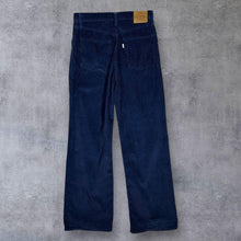 Load image into Gallery viewer, Levi&#39;s Premium &quot;Ribcage Wide Leg&quot; Navy Blue Corduroy Cord Trousers
