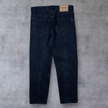 Load image into Gallery viewer, Early 00&#39;s Reefer Skater Surfer Black Straight Leg Cotton Denim Jeans

