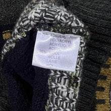 Load image into Gallery viewer, Vintage Nick Taylor Sportswear Grandad Patterned Striped Acrylic Wool Knit Jumper
