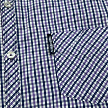 Load image into Gallery viewer, LAMBRETTA Carnaby Street London Classic Mod Check Long Sleeve Button-Up Cotton Shirt
