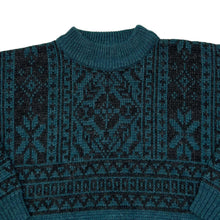 Load image into Gallery viewer, Vintage GENERAL GRANT COTTON COMPANY Grandad Patterned Acrylic Wool Knit Sweater Jumper
