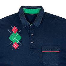 Load image into Gallery viewer, Vintage 90's ST MICHAEL Marks &amp; Spencer Golf Argyle Check Short Sleeve Polo Shirt
