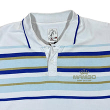 Load image into Gallery viewer, MAMBO Surf De Luce "High Voltage" Striped Surfer Skater Short Sleeve Polo Shirt
