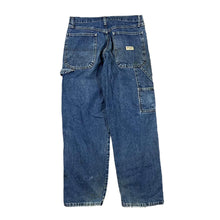 Load image into Gallery viewer, Early 00&#39;s WRANGLER &quot;Carpenter&quot; Straight Leg Regular Fit Skater Distressed Blue Denim Jeans
