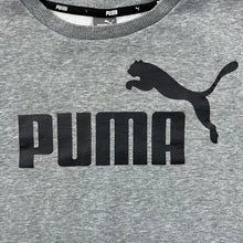Load image into Gallery viewer, PUMA Classic Big Logo Spellout Graphic Grey Crewneck Sweatshirt
