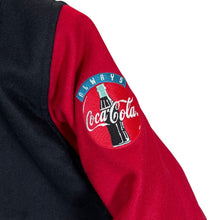 Load image into Gallery viewer, Vintage 90&#39;s THE COCA COLA COLLECTION Embroidered Logo Wool Blend Varsity Bomber Jacket
