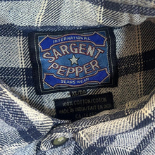 Load image into Gallery viewer, Vintage 90&#39;s SARGENT PEPPER Lumberjack Plaid Check Long Sleeve Flannel Shirt
