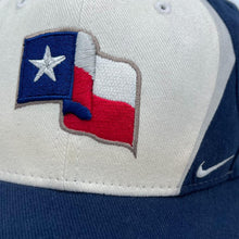 Load image into Gallery viewer, Early 00’s Nike Team TEXAS STATE Colour Block Embroidered Flag Logo Flex Fit Baseball Cap
