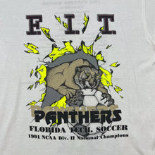 Load image into Gallery viewer, Vintage Hanes NCAA Florida Tech Panthers Soccer College Graphic Single Stitch T-Shirt
