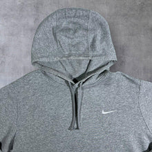 Load image into Gallery viewer, Nike Classic Basic Embroidered Mini Swoosh Logo Grey Pullover Hoodie
