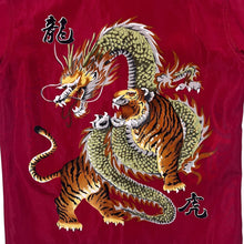 Load image into Gallery viewer, Early 00&#39;s BAM Shirt Gothic Y2K Dragon Graphic Red Short Sleeve Polyester Cotton Shirt
