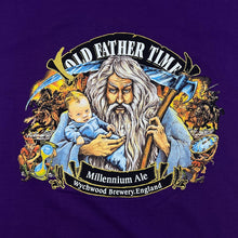 Load image into Gallery viewer, Vintage 90&#39;s MILLENNIUM ALE &quot;Old Father Time&quot; Wychwood Brewery Drinks Spellout Graphic T-Shirt
