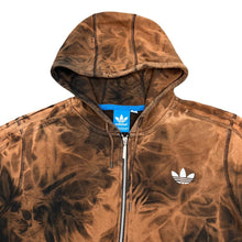 Load image into Gallery viewer, ADIDAS Classic Embroidered Mini Trefoil Logo Bleach Tie Dye Zip Hoodie
