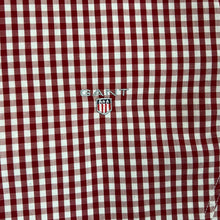 Load image into Gallery viewer, GANT Classic Embroidered Mini Logo Red Gingham Check Long Sleeve Button-Up Shirt
