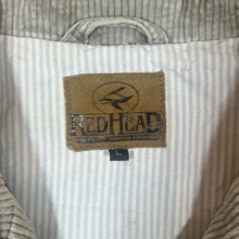 Load image into Gallery viewer, Vintage 90&#39;s REDHEAD Corduroy Cord Collared Blue Denim Distressed Trucker Jacket

