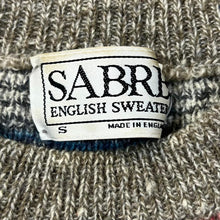 Load image into Gallery viewer, Vintage 90&#39;s SABRE ENGLISH SWEATER Multi Colour Check Pattern Knit Sweater Jumper

