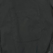 Load image into Gallery viewer, Early 00&#39;s YSL YVES SAINT LAURENT Embroidered Mini Pocket Logo Black Long Sleeve Cotton Shirt

