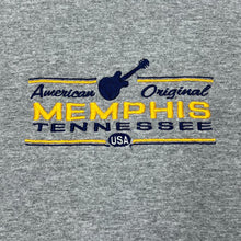 Load image into Gallery viewer, Early 00&#39;s Delta MEMPHIS TENNESSEE Embroidered USA Souvenir Spellout Graphic T-Shirt
