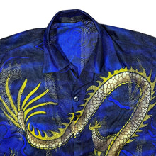 Load image into Gallery viewer, Early 00&#39;s Dian Dian Tong Gothic Y2K Dragon Graphic Short Sleeve Mesh Shirt
