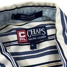 Load image into Gallery viewer, Vintage 90&#39;s CHAPS RALPH LAUREN Embroidered Pocket Logo Multi Striped Long Sleeve Cotton Shirt
