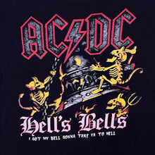 Load image into Gallery viewer, Early 00's AC/DC "Hell's Bells" Hard Rock Music Band Black T-Shirt
