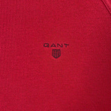 Load image into Gallery viewer, GANT Classic Embroidered Mini Logo Red 1/4 Zip Pullover Knit Sweater Jumper
