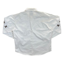 Load image into Gallery viewer, Vintage Men&#39;s Company Cowboy Western White Brown Cotton Long Sleeve Shirt
