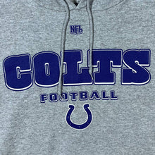 Load image into Gallery viewer, NFL Indianapolis Colts Football Logo Spellout Graphic Grey Pullover Hoodie
