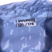 Load image into Gallery viewer, Early 00&#39;s Dognose Manga Anime Samurai Y2K Graphic Blue Short Sleeve Shirt
