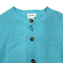 Load image into Gallery viewer, MONKI y2k Classic Blue Acrylic Knit Button Cardigan Sweater Jumper
