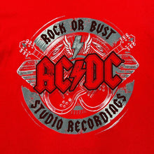 Load image into Gallery viewer, AC/DC &quot;Rock Or Bust&quot; Graphic Logo Spellout Hard Rock Band T-Shirt
