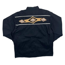 Load image into Gallery viewer, Vintage Atlas For Men Cowboy Western Black Brown Cotton Long Sleeve Shirt
