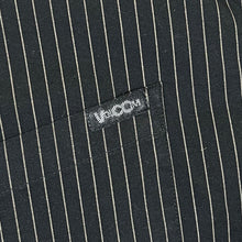 Load image into Gallery viewer, VOLCOM Classic Black Brown Striped Skater Long Sleeve Cotton Shirt
