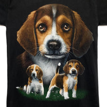 Load image into Gallery viewer, Early 00’s Metal Rock Beagle Dog Puppy Animal Pet Graphic Black T-Shirt

