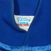 Load image into Gallery viewer, Vintage 90’s WESTARK USA Chenille Embroidered Logo Nylon Satin Style Varsity Jacket
