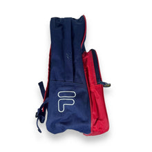 Load image into Gallery viewer, Early 00&#39;s FILA Embroidered Logo Spellout Sports Backpack Rucksack Bag
