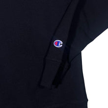Load image into Gallery viewer, Champion Classic Embroidered Mini Logo Black Crewneck Sweatshirt
