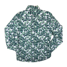 Load image into Gallery viewer, Napapijri Geographic &quot;Slim Fit&quot; Green Floral Patterned Long Sleeve Cotton Shirt
