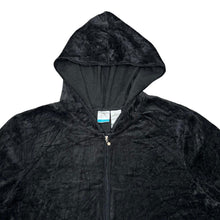 Load image into Gallery viewer, JUST MY SIZE JMS Y2K Classic Basic Essential Velvet Velour Zip Hooded Tracksuit Top
