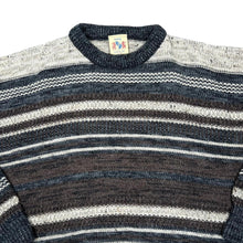 Load image into Gallery viewer, Vintage 90&#39;s INVICTA Grandad Striped Patterned Acrylic Knit Sweater Jumper
