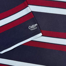 Load image into Gallery viewer, Cotton Traders Classics England Rugby Multi Striped Short Sleeve Rugby Polo Shirt
