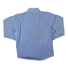Load image into Gallery viewer, George Strait Cowboy Western Blue Check Popper Long Sleeve Cotton Shirt
