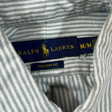 Load image into Gallery viewer, Vintage RALPH LAUREN &quot;Custom Fit&quot; Embroidered Mini Logo Striped Long Sleeve Cotton Shirt
