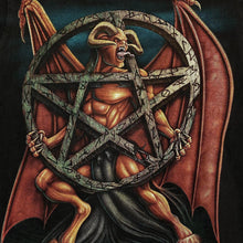 Load image into Gallery viewer, Early 00’s Hero Buff Satanic Gothic Horror Demon Devil Pentagram Graphic T-Shirt

