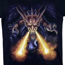 Load image into Gallery viewer, Early 00&#39;s ROCKVOLUTION Gothic Fantasy Medieval Dragon Graphic Black T-Shirt

